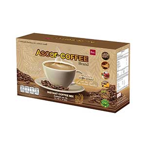 Ascor-Coffee Instant Coffee Powder Arabica Healthy Delicious Fragrance Immune Strong Health 10 Sachet/Box