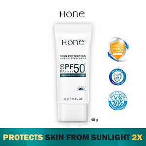 Hone Skin Protection Hybrid Sunscreen SPF 50+ PA +++ Whitening Moisturizing & Anti Aging